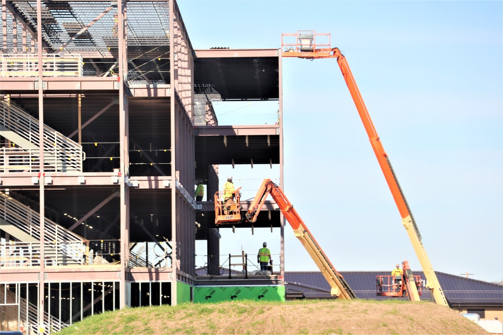 May 2024 barracks construction operations at Fort McCoy