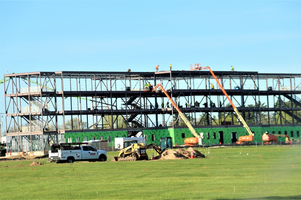 May 2024 barracks construction operations at Fort McCoy