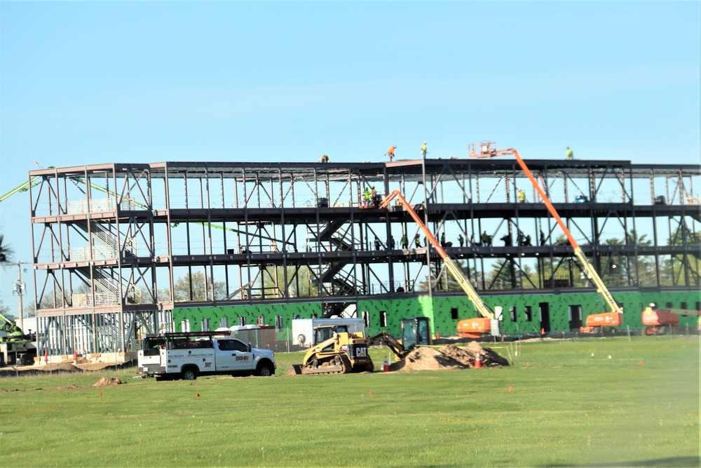 May 2024 barracks construction operations at Fort McCoy