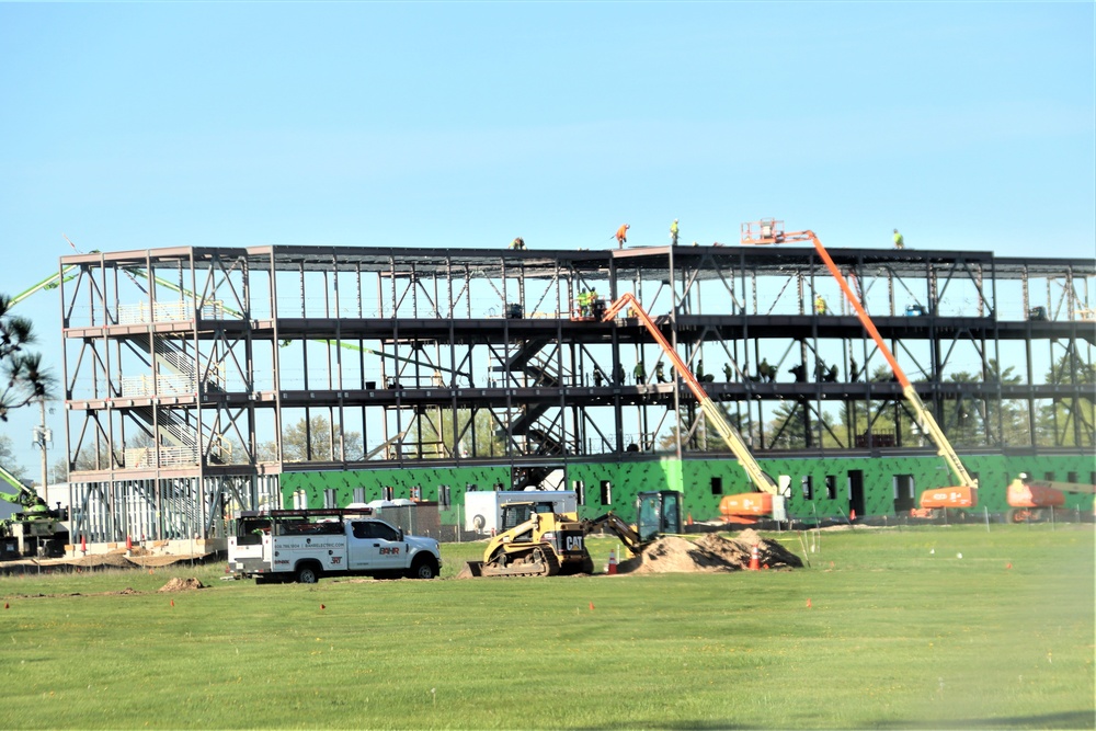 May 2024 barracks construction operations at Fort McCoy