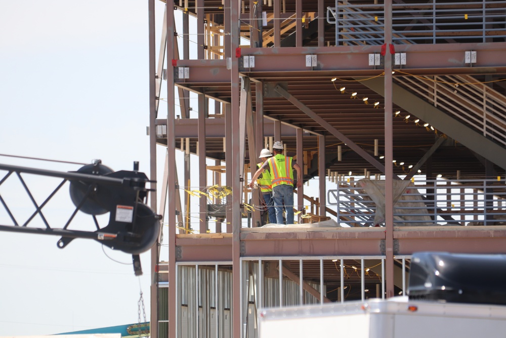 May 2024 barracks construction operations at Fort McCoy