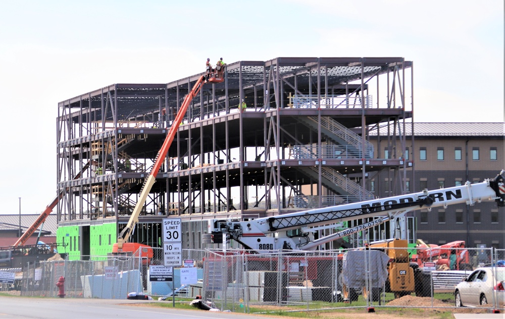 May 2024 barracks construction operations at Fort McCoy