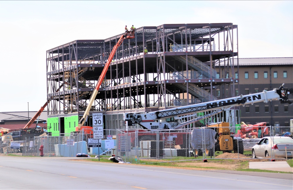 May 2024 barracks construction operations at Fort McCoy