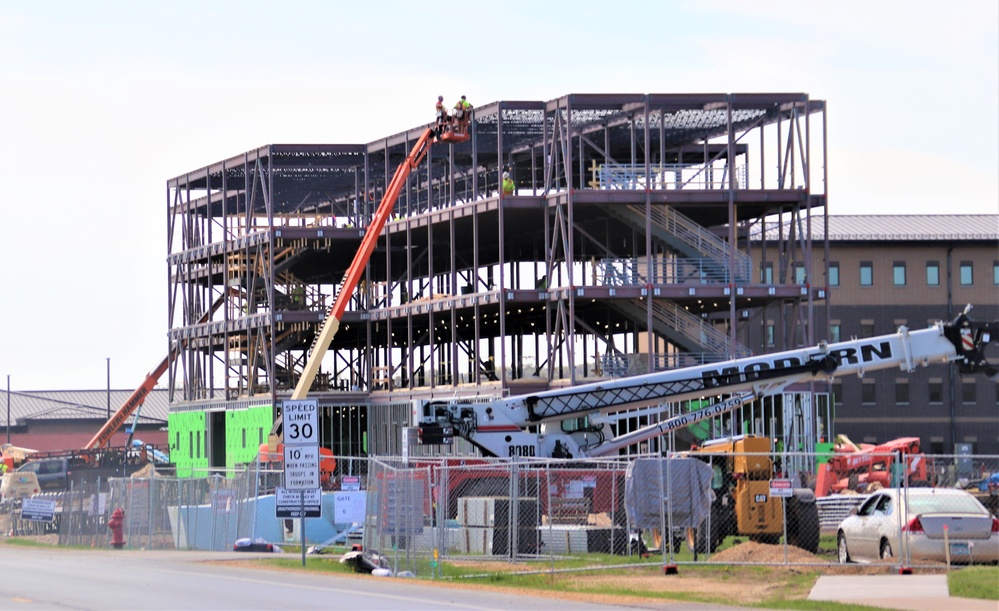 May 2024 barracks construction operations at Fort McCoy