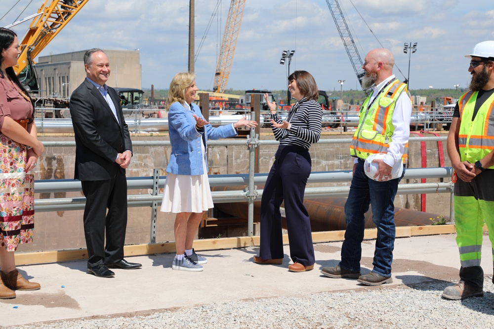 First Lady Dr. Jill Biden at Soo Locks