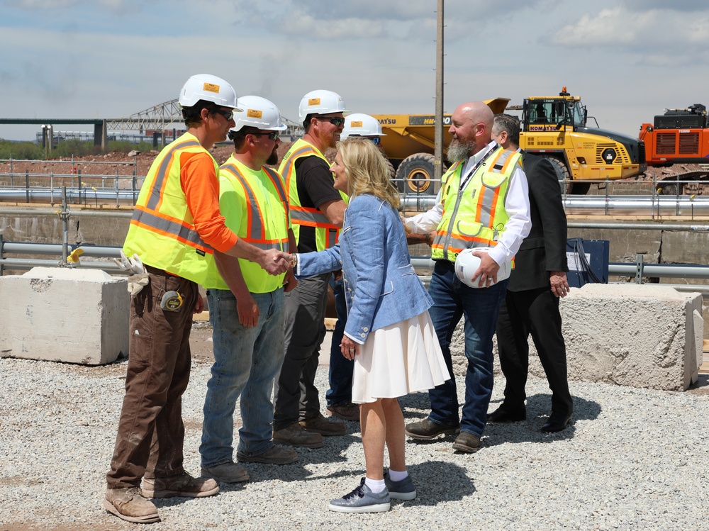 First Lady Dr. Jill Biden at Soo Locks