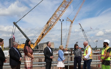 First Lady Dr. Jill Biden visits the Soo Locks
