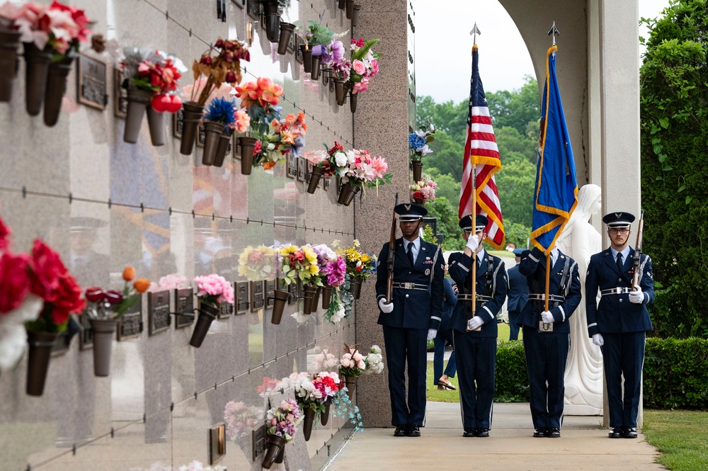 Air Commandos attend the celebration of life and interment for Senior Airman Roger Fortson