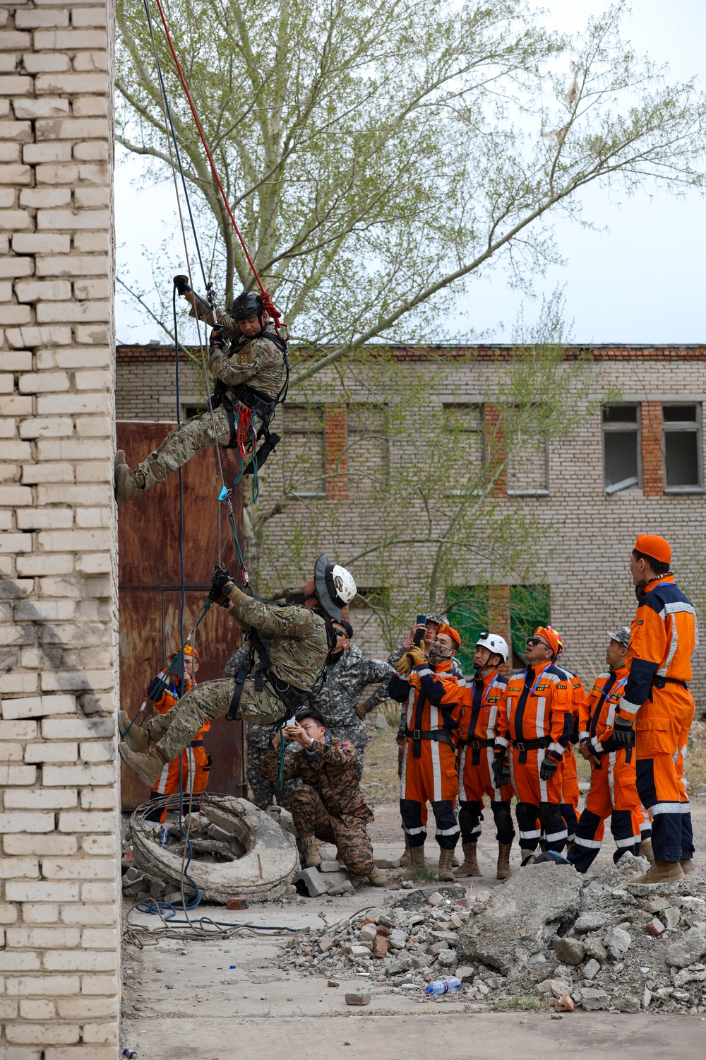 U.S. Airmen, Mongolian rescuers scale new heights at Gobi Wolf 2024