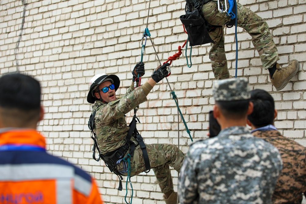 U.S. Airmen, Mongolian rescuers scale new heights at Gobi Wolf 2024