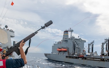 USS O’Kane conducts replenishment at sea