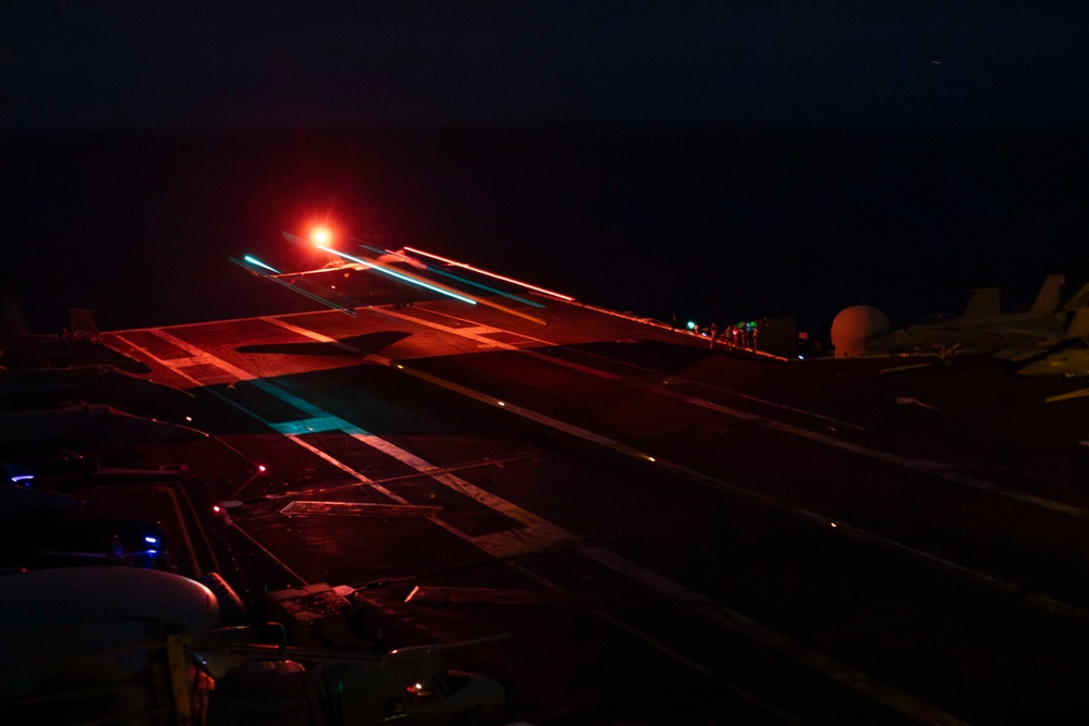 Abraham Lincoln conducts flight operations