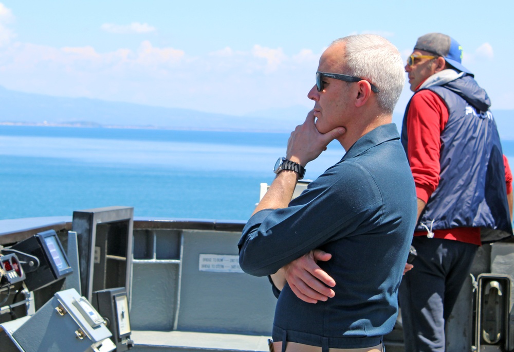 USS Mount Whitney Departs Homeport