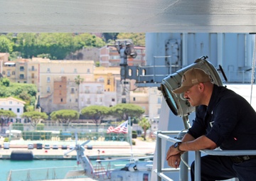 USS Mount Whitney Departs Homeport
