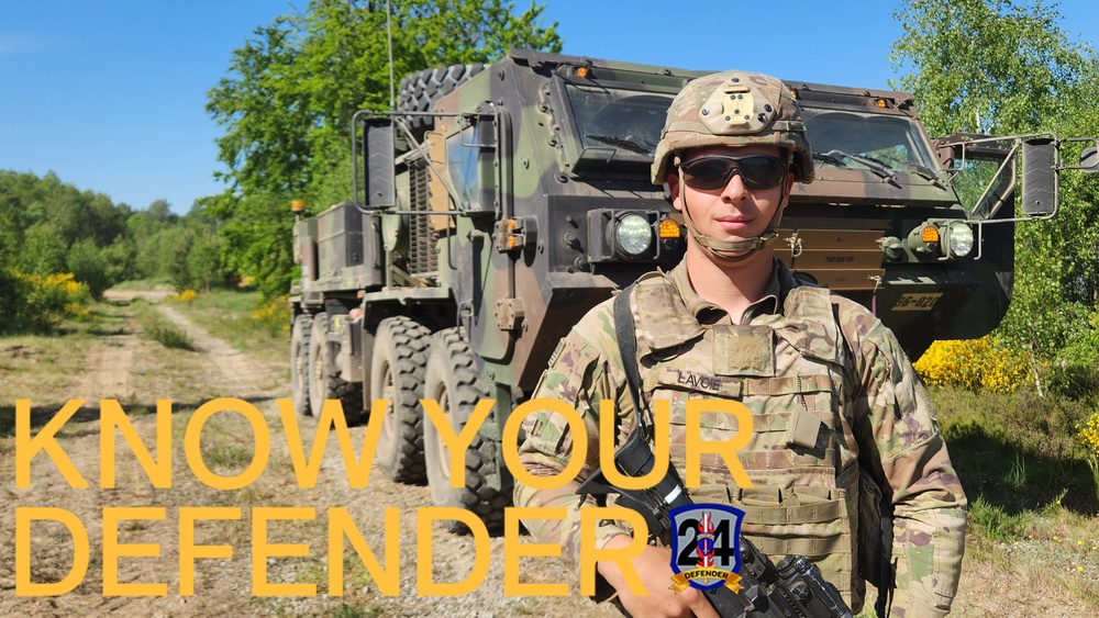 Know Your Defender Spc. Colby Lavoie