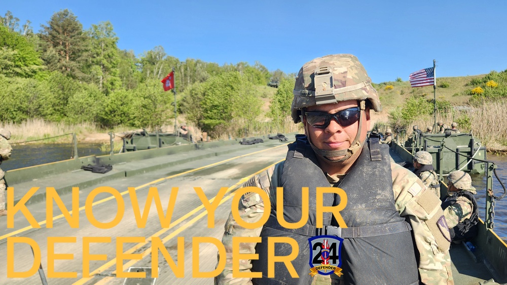 Know Your Defender Pfc. Alvaro Nava