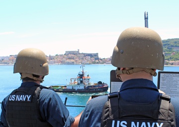 USS Mount Whitney Departs Homeport