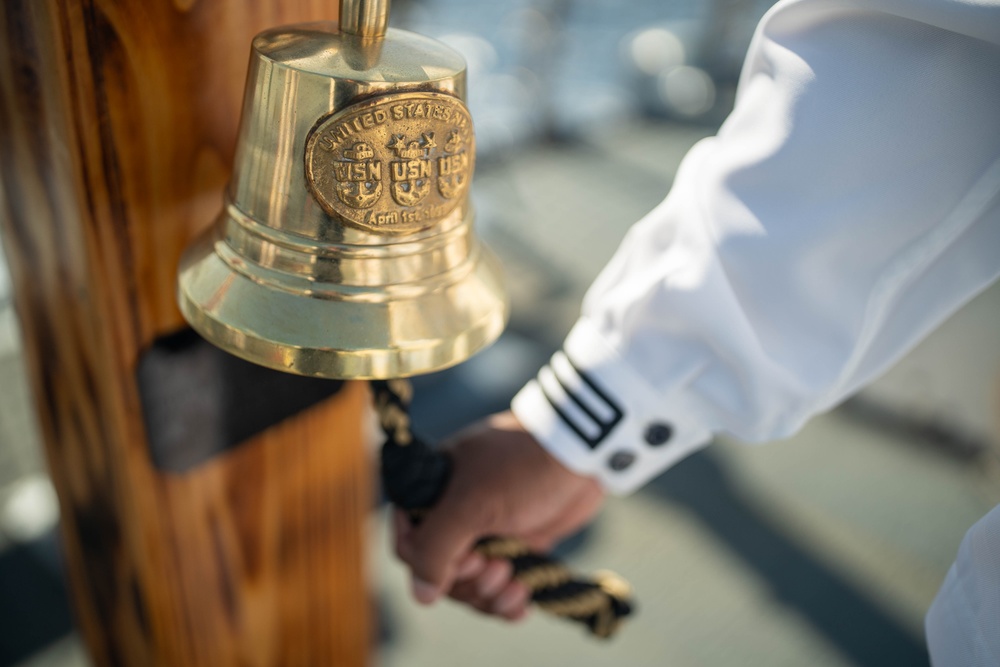Porter Conducts Burial at Sea