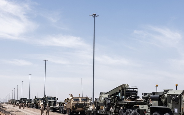 2nd Distribution Support Battalion Conduct Convoy Operations During Native Fury 24