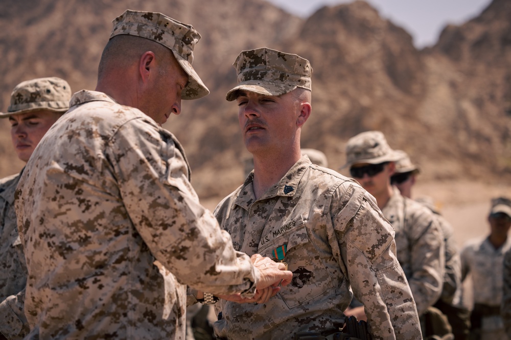 Maritime Combined Task Group Charlie: U.S. Marines with 4th LE BN receive impact awards