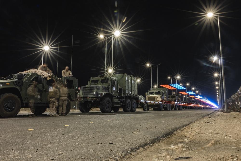 2nd Distribution Support Battalion Crosses United Arab Emirates Border During Native Fury 24