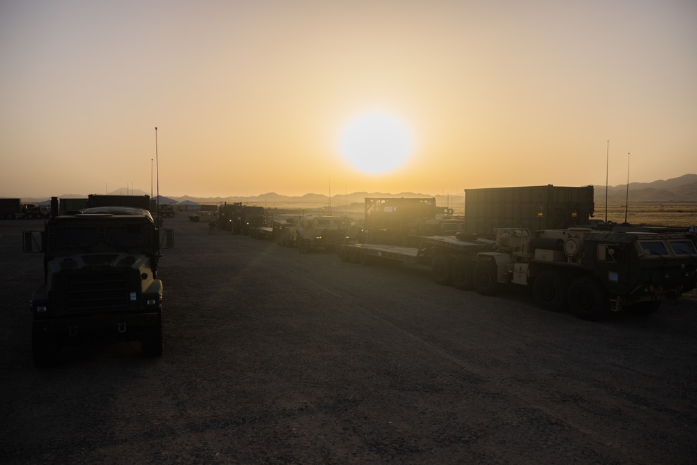 U.S. Marines with 2nd Distribution Support Battalion Perform vehicle Checks