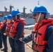 USS Gravely Conducts Replenishment-at-Sea with USNS Supply in the Red Sea