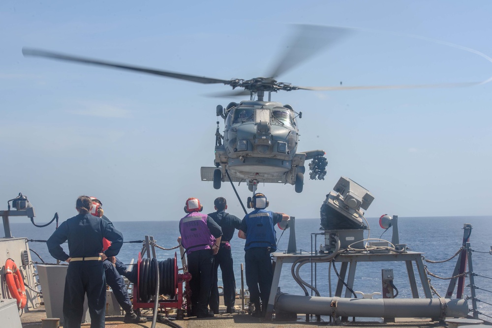 USS Laboon (DDG 58) Conducts Flight Quarters in the Red Sea