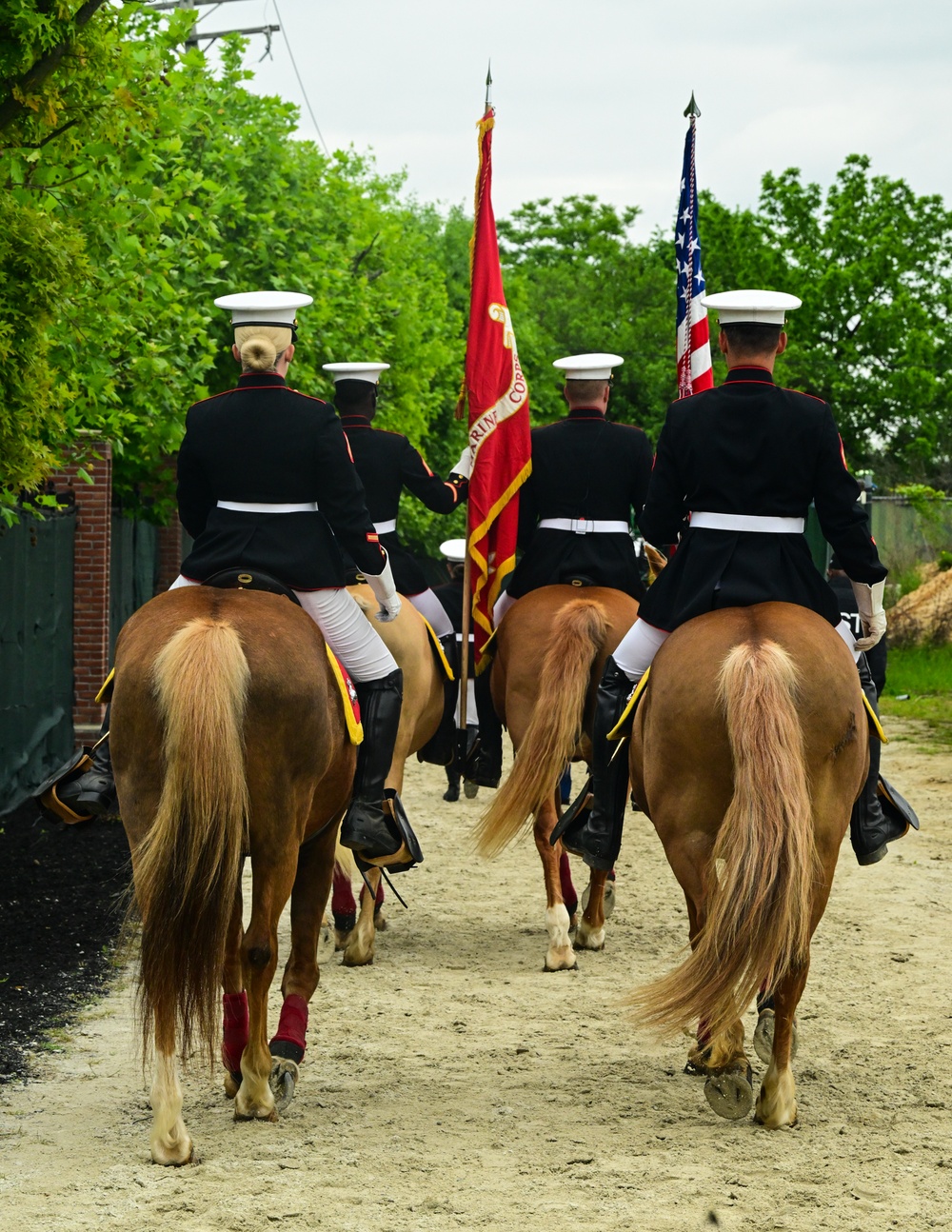 Marine Corps Mounted Color Guard