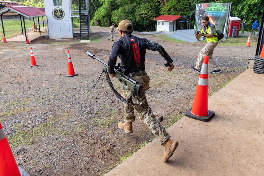 Competitors take part in Fuerzas Comando 24 Sniper Course II