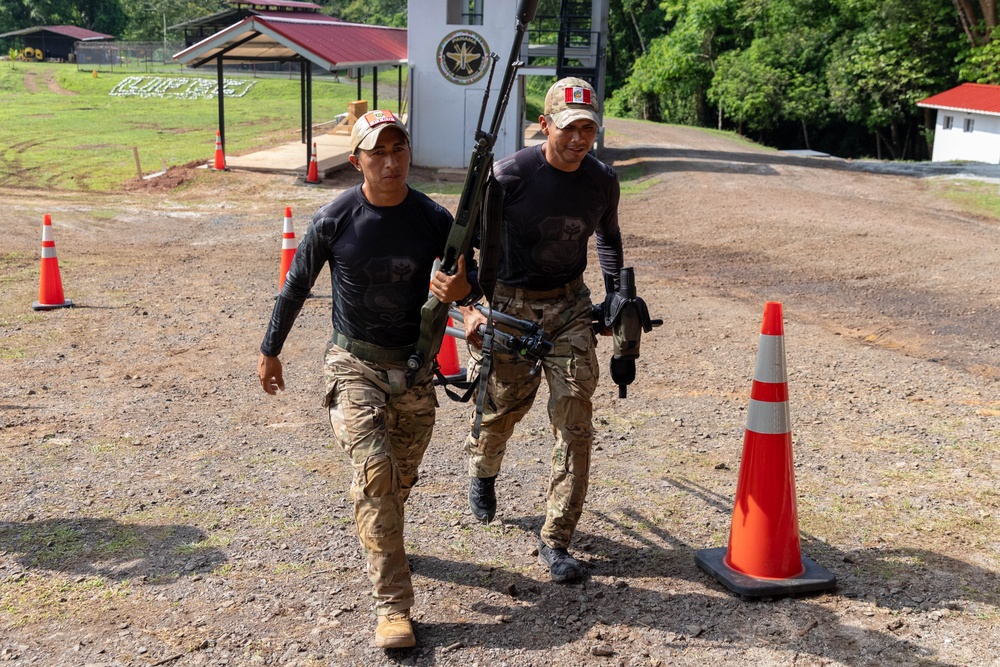 Competitors take part in Fuerzas Comando 24 Sniper Course II