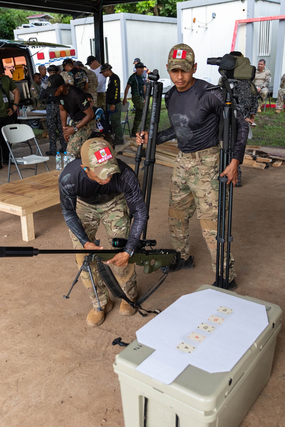 Competitors take part in Fuerzas Comando 24 Sniper Course III