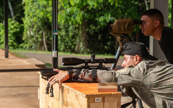 Competitors take part in Fuerzas Comando 24 Sniper Course II