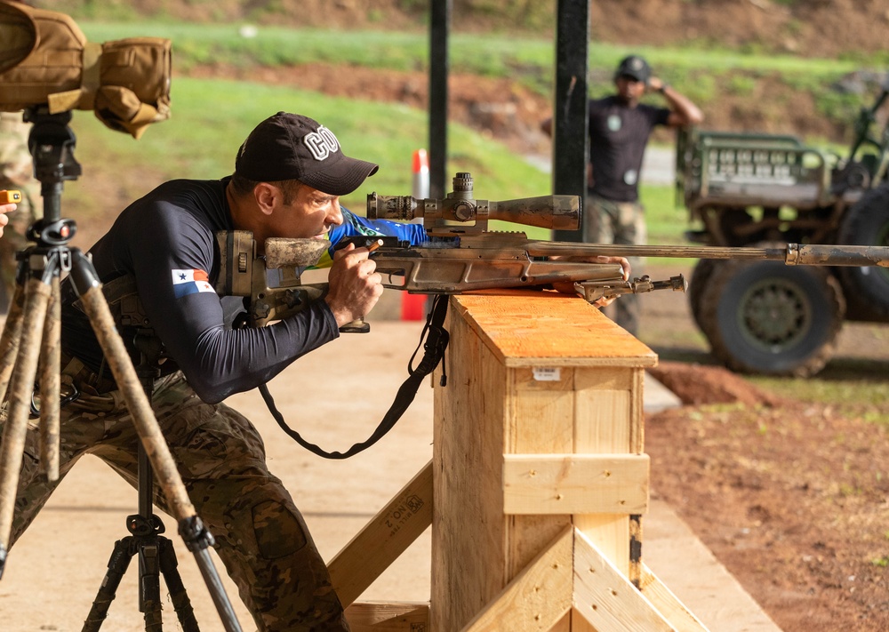 Competitors take part in Fuerzas Comando 24 Sniper Course III