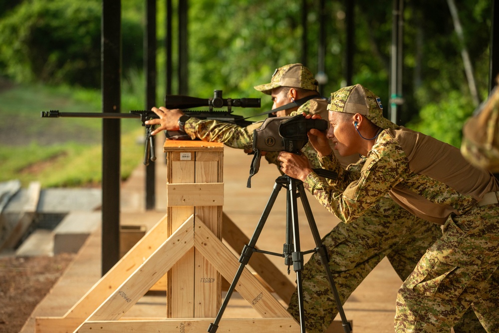 Competitors take part in Fuerzas Comando 24 Sniper Course III