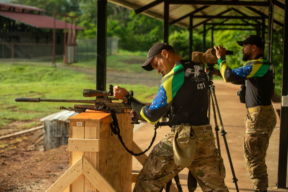 Competitors take part in Fuerzas Comando 24 Sniper Course III