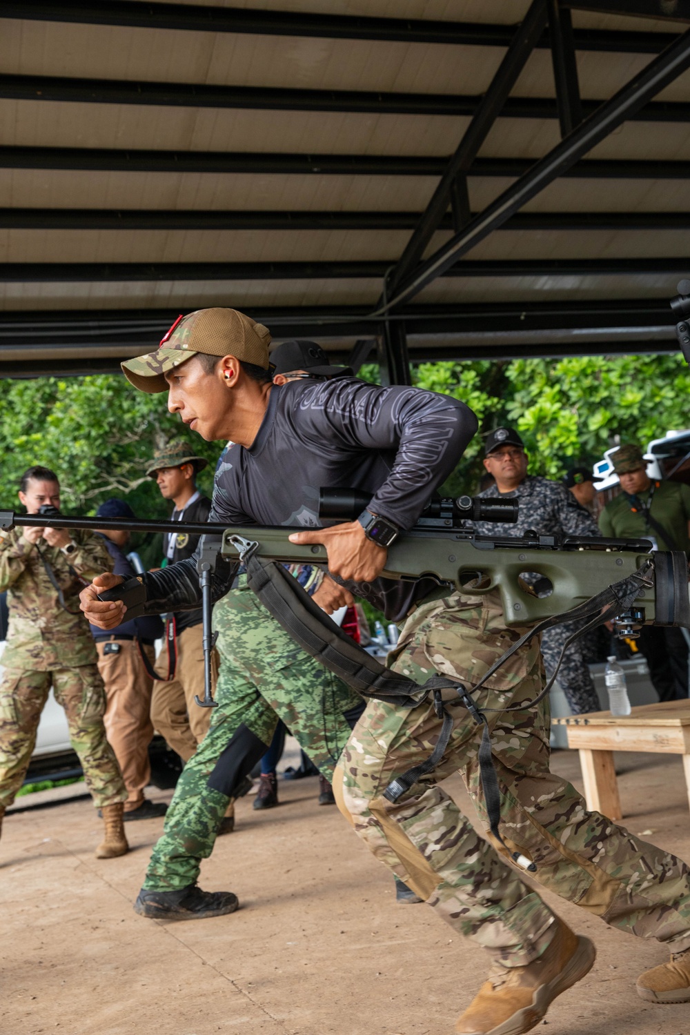 Competitors take part in Fuerzas Comando 24 Sniper Course III