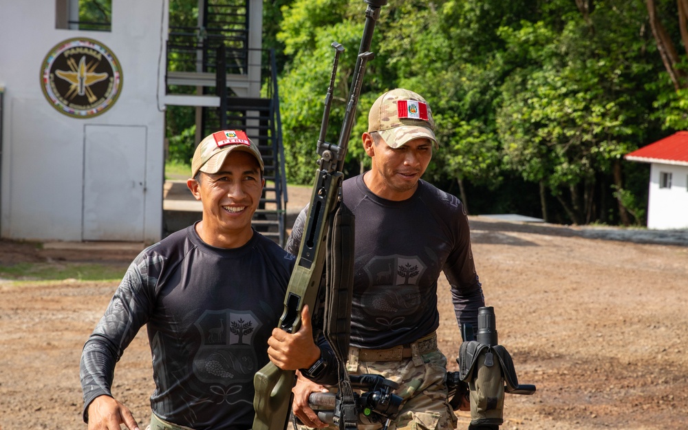 Competitors take part in Fuerzas Comando 24 Sniper Course III