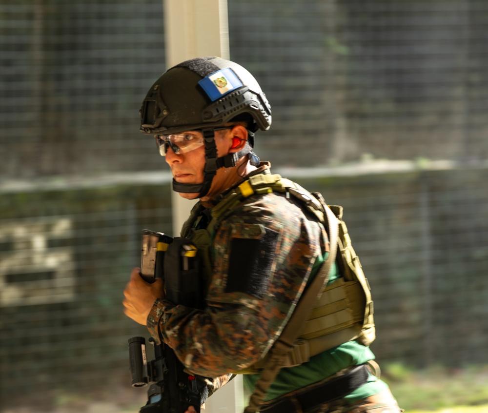 Competitors take part in Fuerzas Comando 24 Shoot House