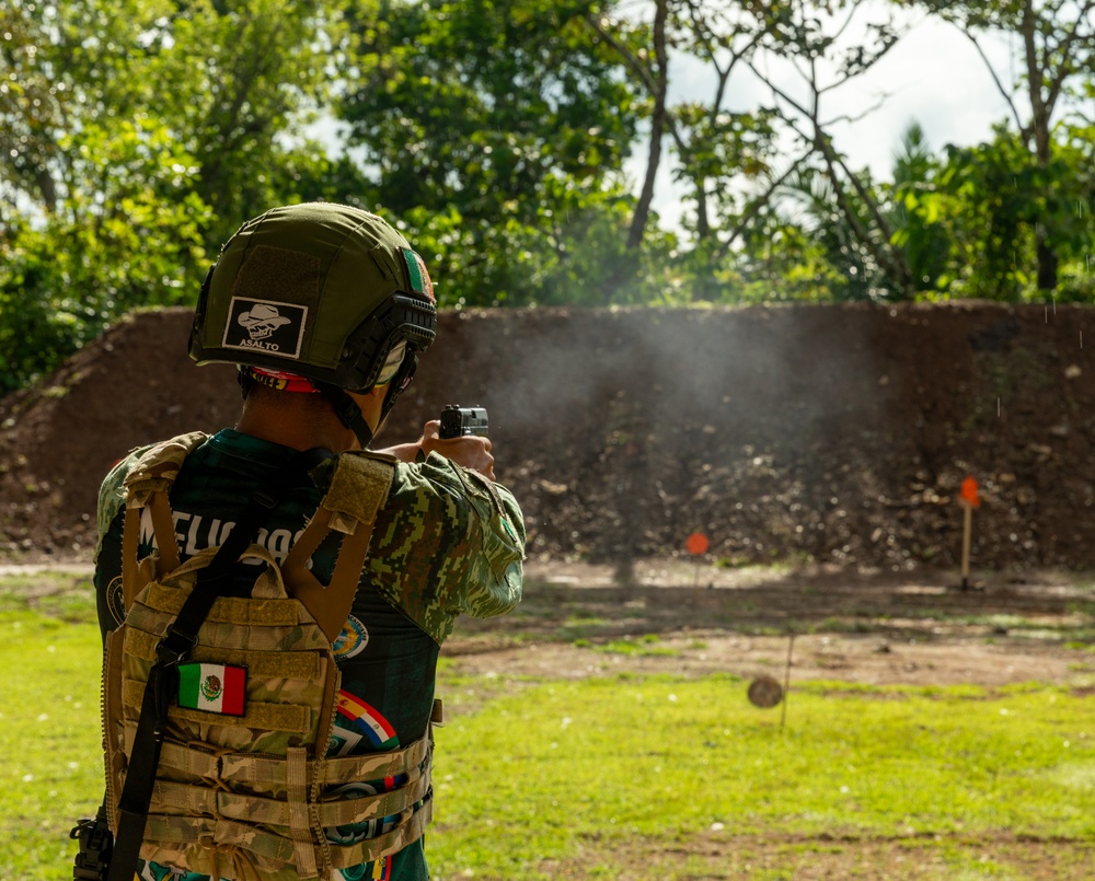 Competitors take part in Fuerzas Comando 24 Shoot House