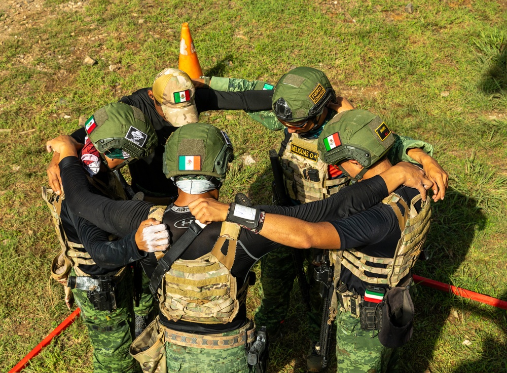 Competitors take part in Fuerzas Comando 24 Shoot House