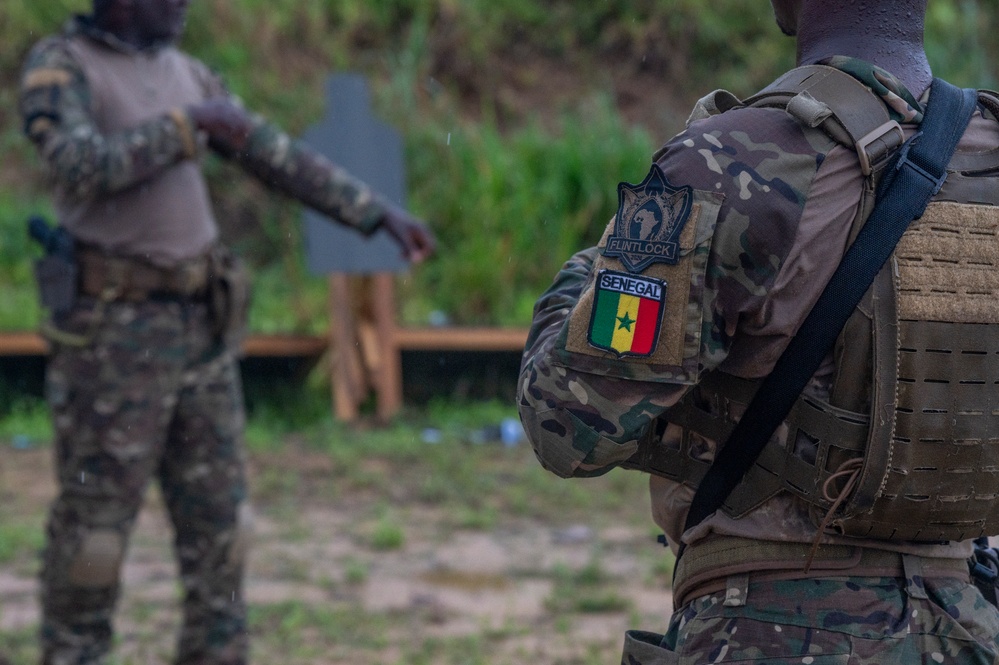 Senegal Special Forces Conduct Shooting Drills