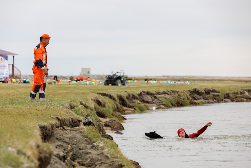 Riverine training at Gobi Wolf 2024