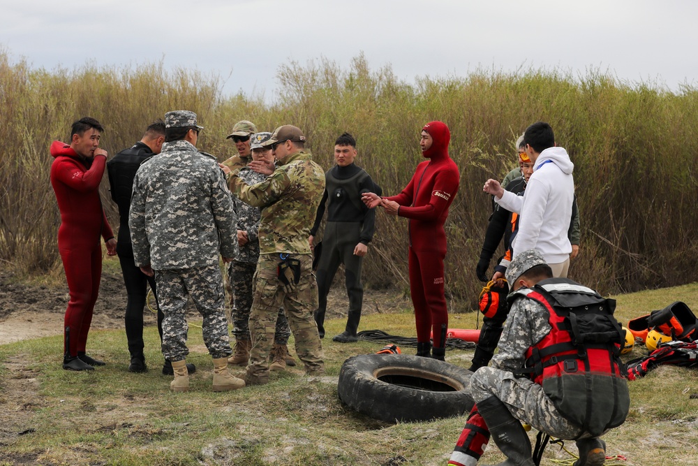 Riverine training at Gobi Wolf 2024