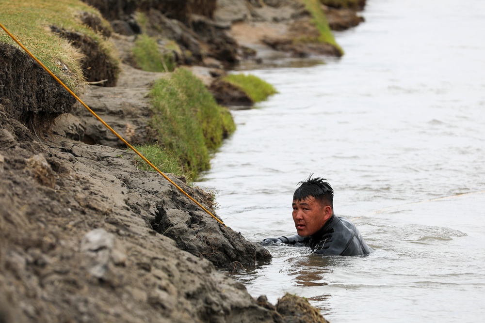 Riverine training at Gobi Wolf 2024