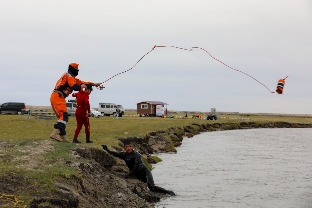 Riverine training at Gobi Wolf 2024