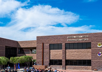 Nellis Air Force Base dedicates headquarters building to retired Gen. John P. Jumper