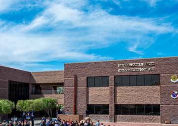 Nellis Air Force Base dedicates headquarters building to retired Gen. John P. Jumper