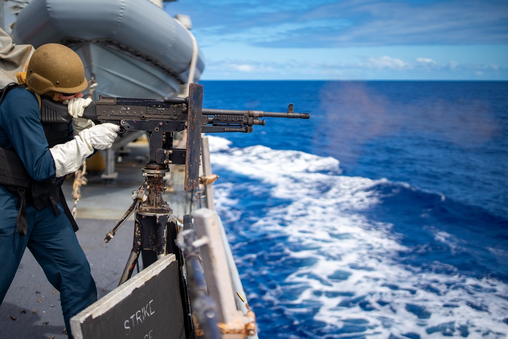 Porter Conducts Live-Fire Exercise