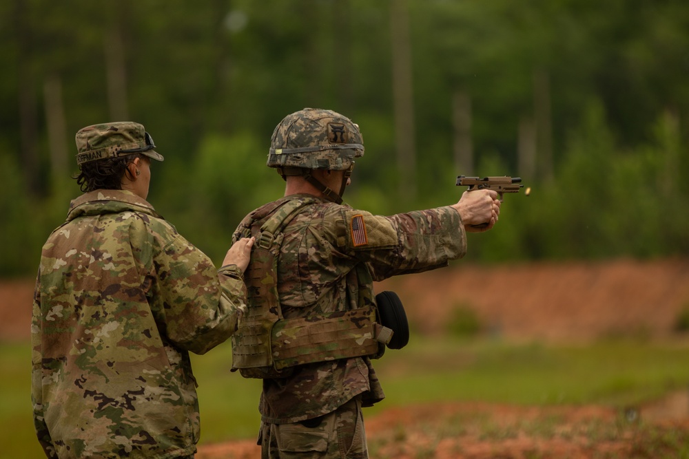 Soldiers compete in the 2024 MRCE and MDRC Best Leader Competitions Oral Board and M17 Qualification